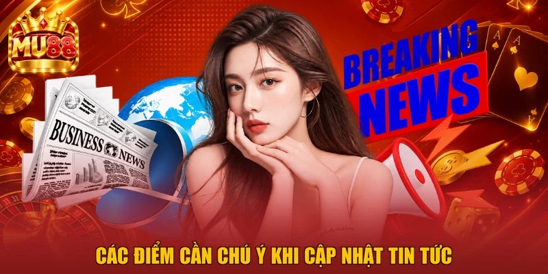 Các điểm cần chú ý khi cập nhật tin tức