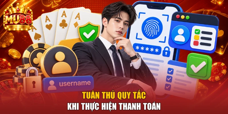 Tuân thủ quy tắc khi thực hiện thanh toán